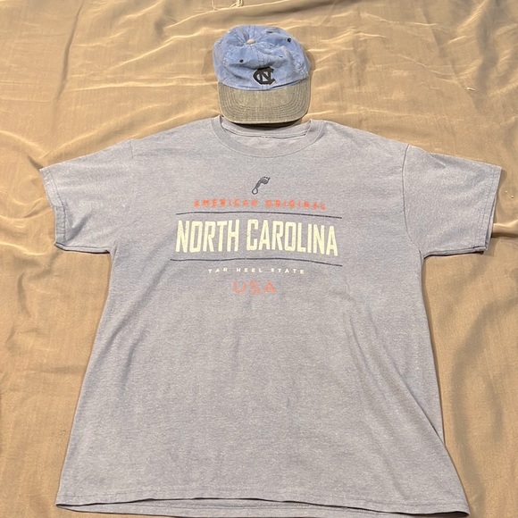 NBA Other - UNC shirt NORTH CAROLINA SHIRT and VINTAGE UNC HAT with ADJUSTABLE STRAP